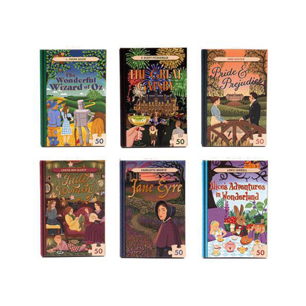 Jigsaw Library Mini Puzzle 50pcs 6 Σχέδια - 1τμχ